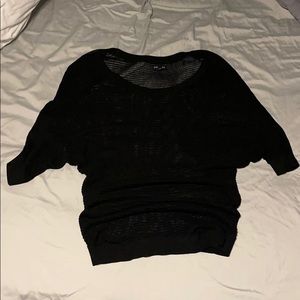 Express Black Sheer Knit Sweater